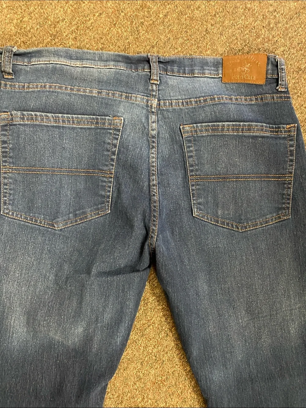 Beverly Hills Polo Club Men’s Dark Blue Slim-Straight Jeans